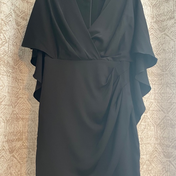 Adelyn Rae cape mini dress, black, size small - Picture 4 of 5